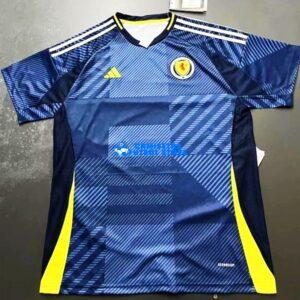 Maglia Scozia 1ª Calcio 2024 Blu Chiaro