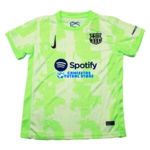 Maglia Barcelona 3ª Calcio 2024/25 Bambino Kit Spotify