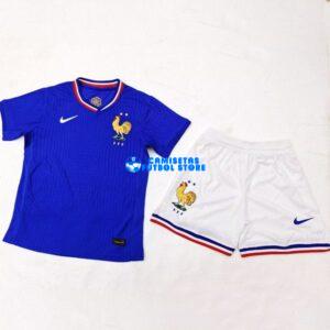 Maglia Francia 1ª Calcio 2024 Bambino Kit (EDIZIONE GIOCATORE)