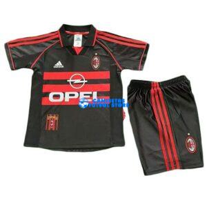 Maglia AC Milan 2ª Calcio 1998/1999 Bambino Kit Retro