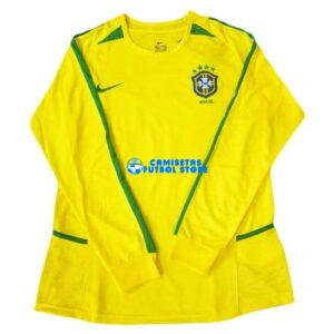 Maglia Brasile 1ª Calcio 2002/2003 Manica Retro