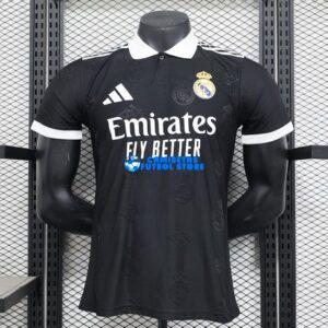 Maglia Real Madrid Pre - Partita Calcio 2025/2026 (EDIZIONE GIOCATORE) Nero