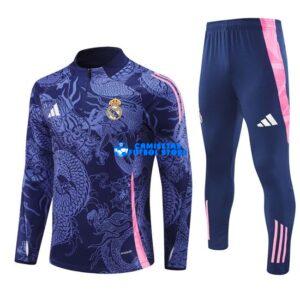 Felpa Da Allenamento Real Madrid 2024/2025 Kit Dragone Blu