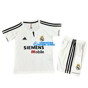 Maglia Real Madrid 1ª Calcio 2003/2004 Bambino Kit Retro