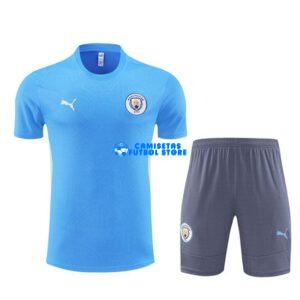 Maglia Manchester City Calcio 2024/2025 Blu Cielo