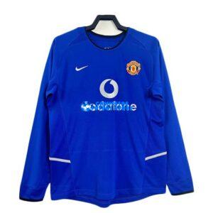 Maglia Manchester United 2ª Calcio 2002/2003 Manica Lunga Retro