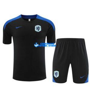 Maglia Paesi Bassi Calcio 2024/2025 Nero/Blu