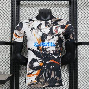 Maglia Giappone Calcio 2025/2026 (EDIZIONE GIOCATORE) Nero/Bianco/Arancia