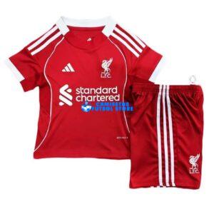 Maglia Liverpool 1ª Calcio 2025/2026 Bambino Kit