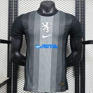 Maglia Olanda Calcio 2024/2025 (EDIZIONE GIOCATORE) Nero