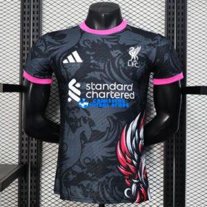 Maglia Liverpool Calcio 2025/2026 (EDIZIONE GIOCATORE) Nero/Rosa