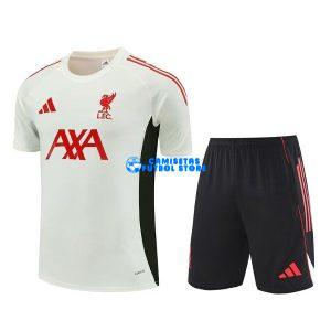 Maglia da Allenamento Liverpool Calcio 2025/2026 Bianco Bambino Kit