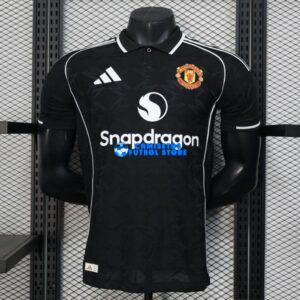 Maglia Manchester United Calcio 2025/2026 (EDIZIONE GIOCATORE) Nero