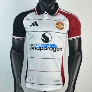 Maglia Manchester United Calcio 2025/2026 (EDIZIONE GIOCATORE) Bianco/Nero/Rosso