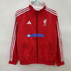 Giacca Liverpool 2025/2026 Calcio Rosso Bianco Reversible