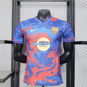 Maglia Barcellona Calcio 2025/2026 (EDIZIONE GIOCATORE) Blu/Arancia
