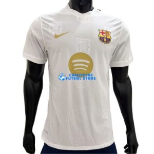 Maglia Barcellona Calcio 2025/2026 (EDIZIONE GIOCATORE) Bianco Logo