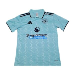 Maglia Manchester United Calcio 2025/2026 Blu Cielo