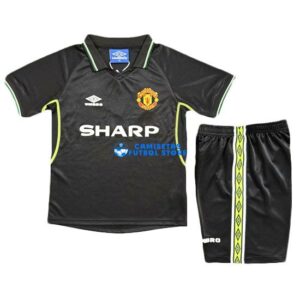 Maglia Manchester United 3ª Calcio 1998/1999 Bambino Kit Retro