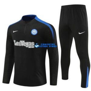 Felpa Da Allenamento AC Milan 2024/2025 Kit Nero/Blu