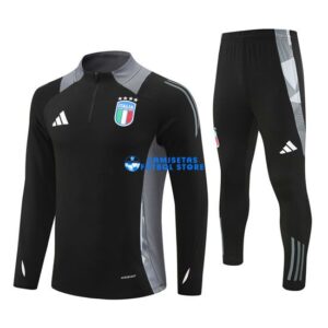 Felpa Da Allenamento Italia 2024/2025 Kit Nero