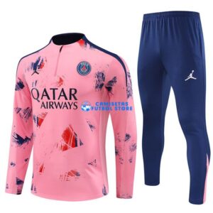 Felpa Da Allenamento PSG 2024/2025 Kit Rosa/Blu