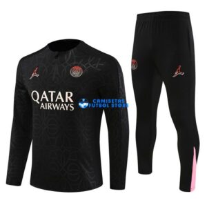 Felpa Da Allenamento PSG 2024/2025 Kit Nero/Rosso