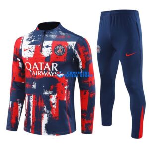Felpa Da Allenamento PSG 2024/2025 Kit Rosso/Blu