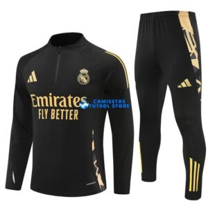 Felpa Da Allenamento Real Madrid 2024/2025 Kit Nero/Giallo