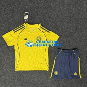 Maglia Al Nassr 1ª Calcio 2025/2026 Giallo Bambino Kit