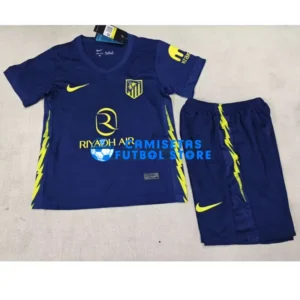 Maglia Atlético de Madrid 2ª Calcio 2025/2026 Blu Bambino Kit