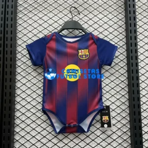 Maglia Barcellona 1ª Calcio 2025/2026 Blu/Rosso Baby