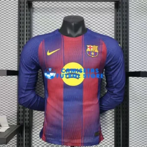 Maglia Barcelona 1ª Calcio 2025/2026 ML Rosso/Blu (EDIZIONE GIOCATORE)