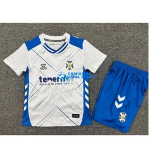 Maglia CD Tenerife 1ª Calcio 2025/2026 Bambino Kit Blu/Bianco