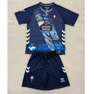 Maglia Celta De Vigo 2ª Calcio 2025/2026 Blu Marino Bambino Kit con La Liga Parche