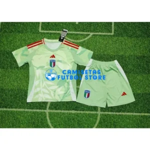 Maglia Italia 2ª Calcio la EURO Femenina 2025 Bambino Kit Verde