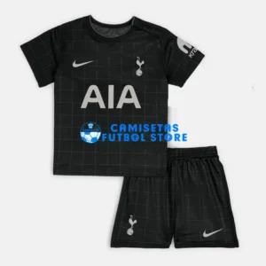 Maglia Tottenham Hotspur 2ª Calcio 2025/2026 Nero Bambino Kit