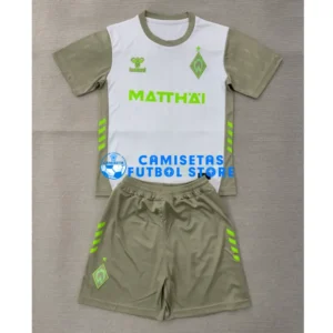 Maglia Werder Bremen 2ª Calcio 2025/2026 Bianco/Grigio Bambino Kit