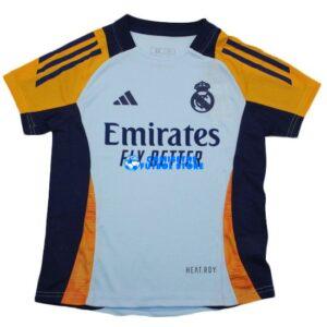 Maglia Real Madrid Pre-Partita Calcio 2024/2025 Bambino Kit