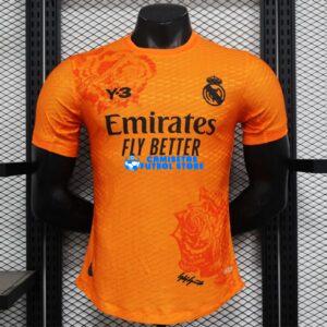 Maglia Real Madrid Y-3 Arancia Calcio 2024/2025 (EDIZIONE GIOCATORE)