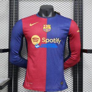 Maglia Barcelona 1ª Calcio 2024/2025 Manga Larga (EDIZIONE GIOCATORE)