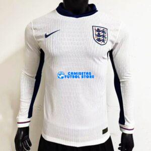 Maglia Inglaterra 1ª Calcio 2024/2025 (EDIZIONE GIOCATORE) Manga Larga