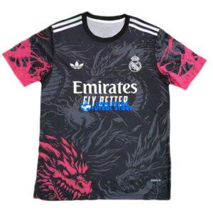 Maglia Real Madrid Rosso/Nero Dragon Calcio 2024/2025