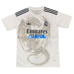 Maglia Real Madrid Bianco Dragon Calcio 2024/2025