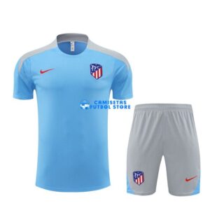 Maglia Atletico de Madrid Calcio 2024/2025 Blu Cielo/Grigio