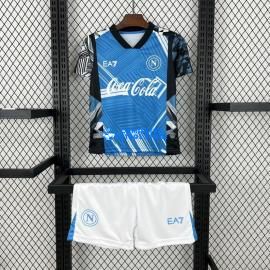 Maglia Napoli Calcio 2024/2025 Bambino Kit Blu