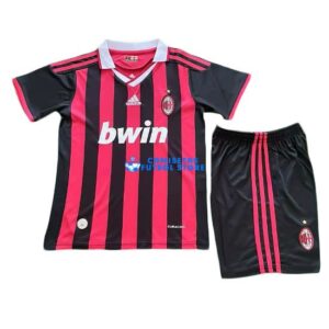 Maglia AC Milan 1ªCalcio 2009/2010 Bambino Kit Retro