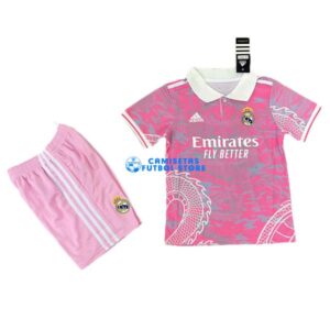 Maglia Real Madrid Calcio 2025/2026 Bambino Kit Rosa