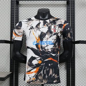 Maglia Giappone Calcio 2025/2026 (EDIZIONE GIOCATORE) Nero/Bianco/Arancia