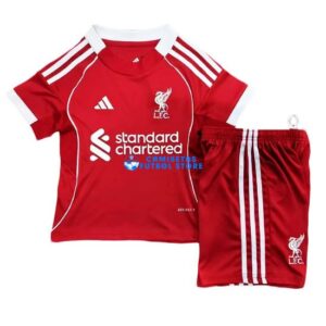 Maglia Liverpool 1ªCalcio 2025/2026 Bambino Kit